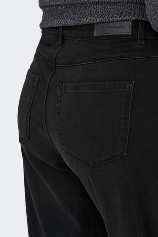 Vaquero wide leg de tiro alto - Negro
