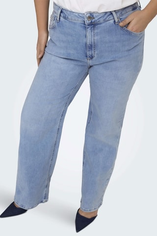 Vaquero wide leg de tiro alto - Azul claro