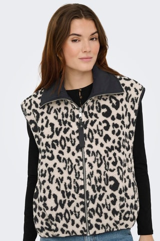 Chaleco reversible - Negro y crudo