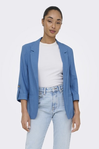 Chaqueta de lino - Azul claro