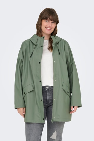 Impermeable con capucha - Verde claro