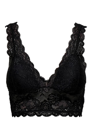Bralette de encaje - Negro