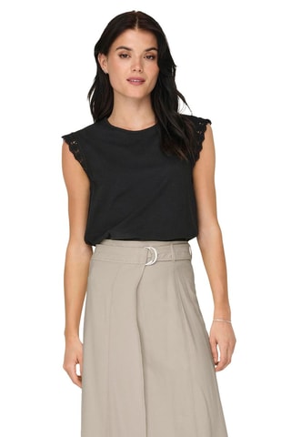 Top de algodón orgánico - Negro