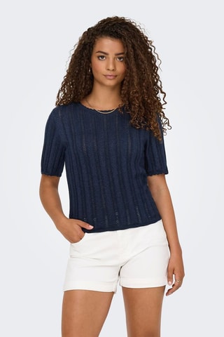 Top - Azul marino