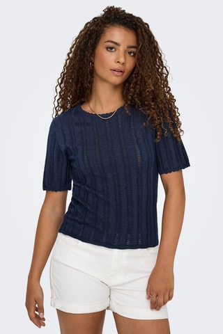 Top - Azul marino
