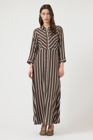 Vestido camisero - Crudo - Selected