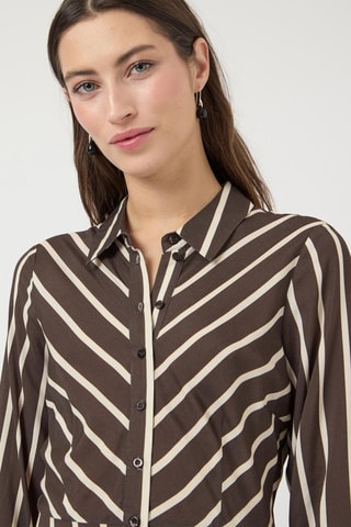Vestido camisero - Crudo - Selected