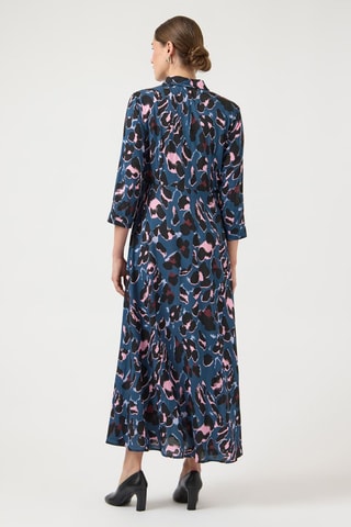 Vestido camisero - Azul - Selected