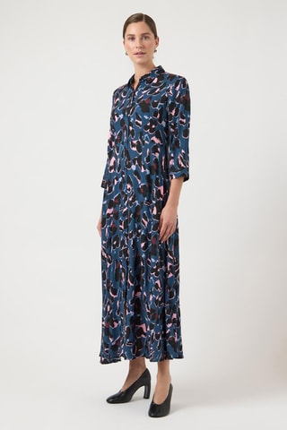 Vestido camisero - Azul - Selected