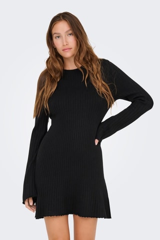 Vestido jersey - Negro
