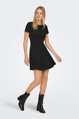 Vestido evasé - Negro