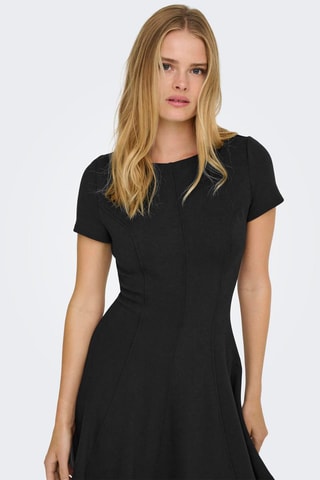 Vestido evasé - Negro