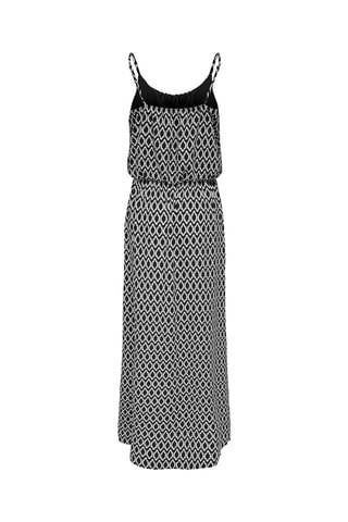 Vestido largo - Negro y blanco