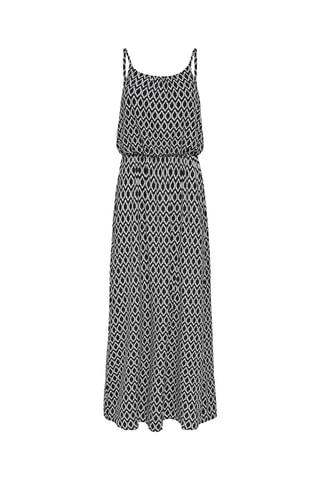 Vestido largo - Negro y blanco