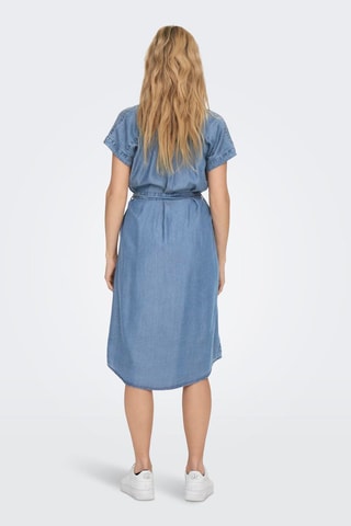 Vestido camisero vaquero - Azul
