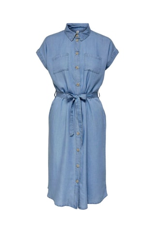 Vestido camisero vaquero - Azul