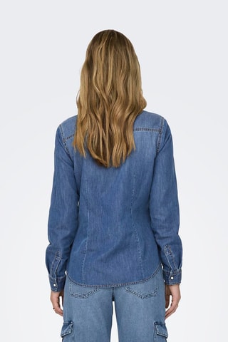 Camisa vaquera regular fit - Azul cobalto