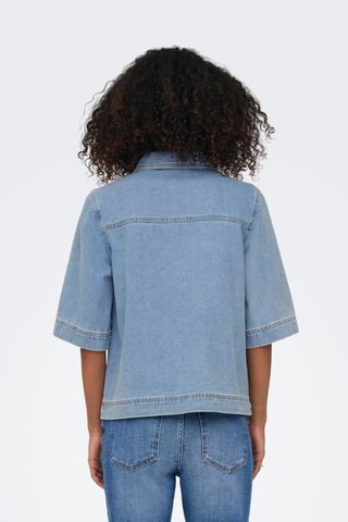 Camisa vaquera regular fit - Celeste