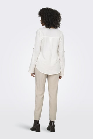 Camisa regular fit de algodón orgánico - Blanco