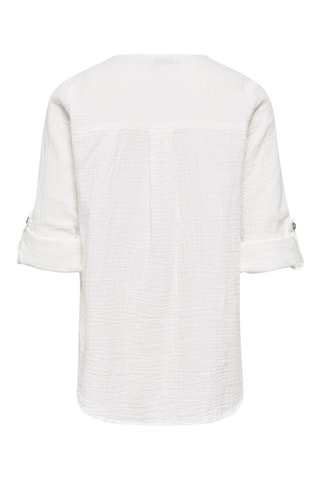 Camisa regular fit de algodón orgánico - Blanco
