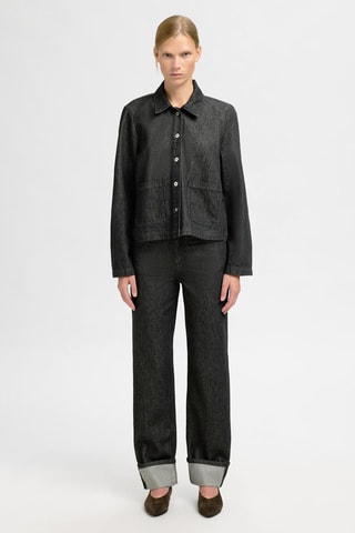Camisa de algodón orgánico - Negro - Selected