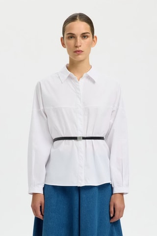 Camisa de algodón orgánico - Blanco - Selected