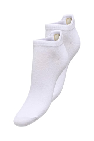 2 pares de calcetines cortos - Blanco