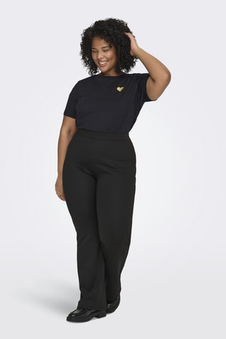 Camiseta regular fit de algodón orgánico - Negro