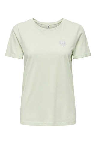 Camiseta regular fit de algodón orgánico - Verde agua