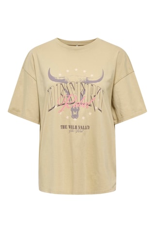 Camiseta regular fit de algodón orgánico - caqui