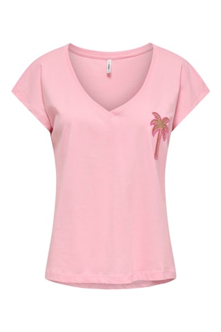 Camiseta regular fit de algodón orgánico - Rosa