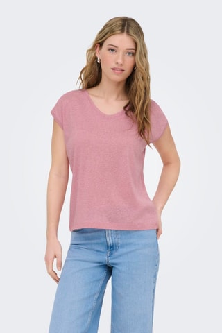 Camiseta loose - Rosa viejo