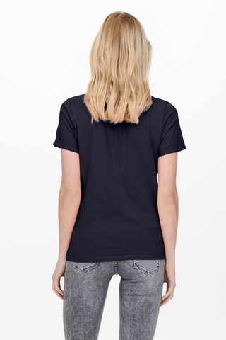 Camiseta regular fit de algodón orgánico - Azul oscuro