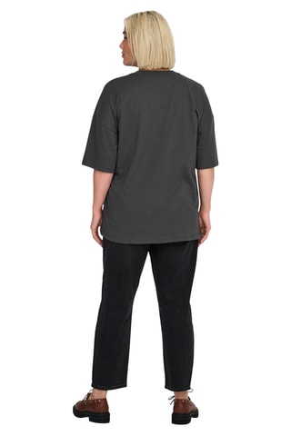 Camiseta loose de algodón orgánico - Negro