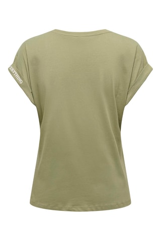 Camiseta regular fit de algodón orgánico - Caqui