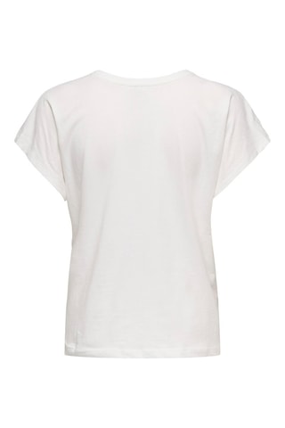 Camiseta regular fit de algodón orgánico - Blanco