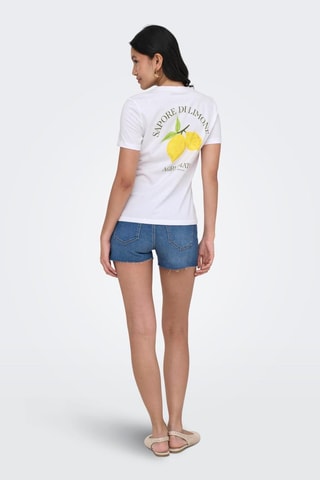 Camiseta regular fit de algodón orgánico - Blanco