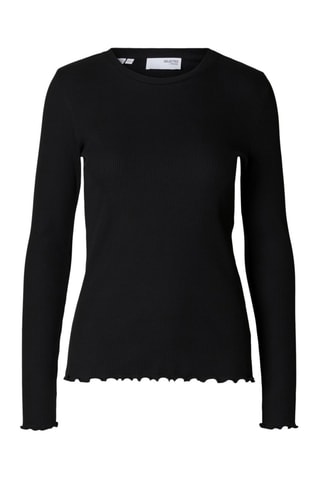 Camiseta de algodón orgánico - Negro - Selected