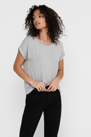 Camiseta - Gris claro jaspeado