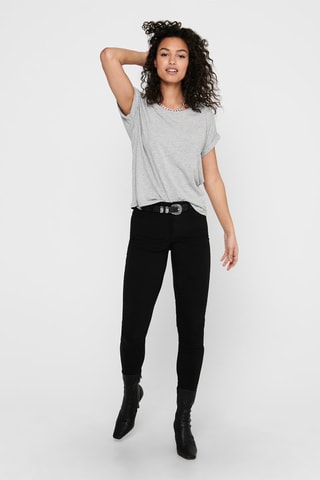 Camiseta - Gris claro jaspeado