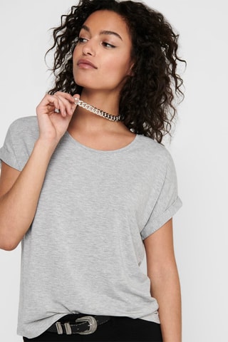 Camiseta - Gris claro jaspeado