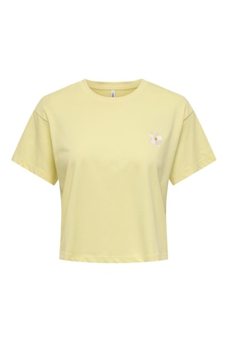 Camiseta regular fit de algodón orgánico - Amarillo