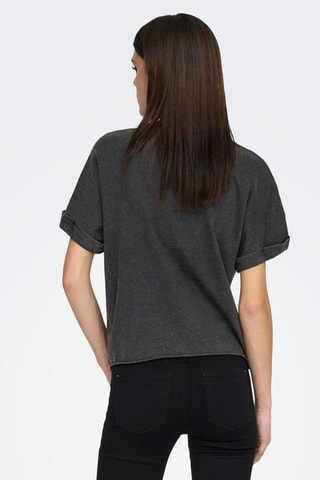 Camiseta regular fit de algodón orgánico - Negro