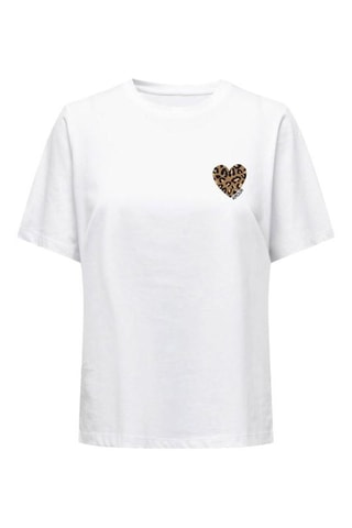 Camiseta regular fit de algodón orgánico - Blanco