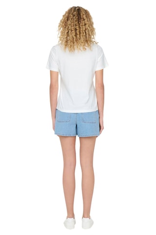 Camiseta regular fit de algodón orgánico - Blanco