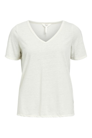 Camiseta de lino - Blanco - Selected