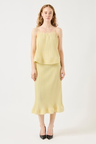 Blusa sin mangas - Amarillo pastel - Selected