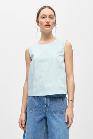 Blusa sin mangas - Azul claro - Selected