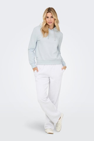 Sudadera de algodón orgánico con capucha - Celeste