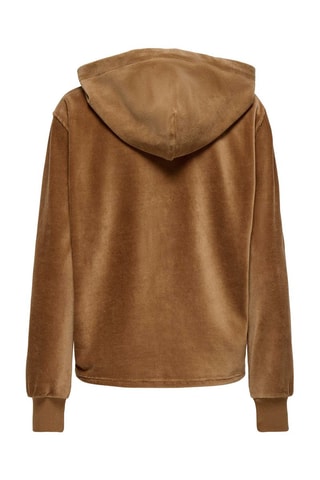 Sudadera de terciopelo - Marrón claro